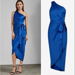 One Shoulder Greek Goddess Ted Baker Midi Dress